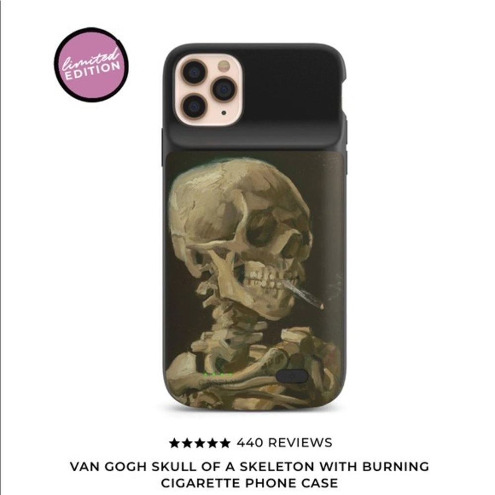 iPhone 13 Van Gogh Skeleton Casely 2.0 Charging Case. NWT.